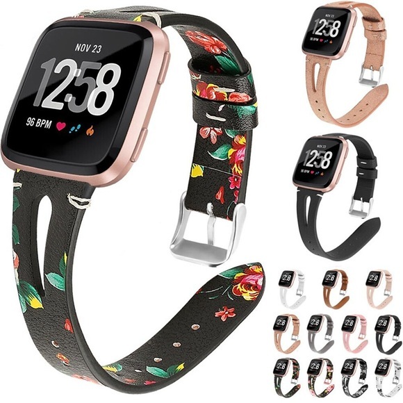 1 pcs Smartwatch-Band für Fitbit Versa 2 / Versa / Versa Lite PU - Leder Smartwatch Gurt Klassische Schnalle Lederschlaufe Geschäftsband Ersatz Armband Lightinthebox