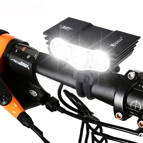LED-Fahrradlicht Frontfahrradlicht Mountainbike MTB-Fahrrad Radfahren wasserdicht mehrere Modi superhelles Weitwinkel-Camping / Wandern / Höhlenforschung Radfahren / Fahrrad / Aluminiumlegierung Lightinthebox