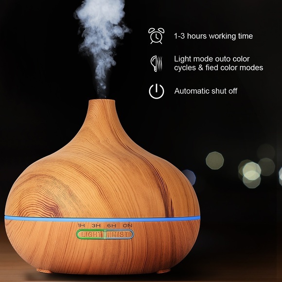 LITBest Befeuchter 588887165079 PP Dunkel Braun Holz Lightinthebox