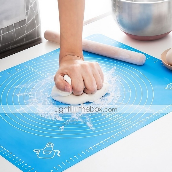 Silikon Backmatte Verdickungsmehl Rollschuppenmatte Kneten Teig Pad Backen Gebäck Rollmatte Backformen Liner Lightinthebox