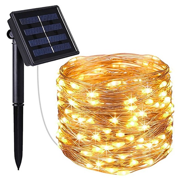 Outdoor-Solar Lichterkette LED Solar Garten Licht IP65 LED Outdoor Solar Lampe Lichterketten 20m 200 LEDs Fee flexible Lichterkette Urlaub Weihnachtsfeier Girlande Solar Garten Dekor Beleuchtung Lightinthebox