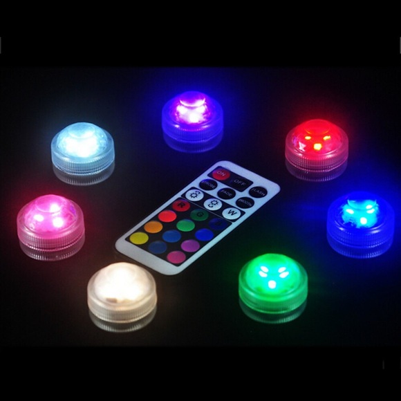 20 stücke outdoor rgb led tauchglühbirne wasserdichte kerze unterwasserlampe ip68 dimmbar teich schwimmbad dekoration beleuchtung mit fernbedienung Lightinthebox