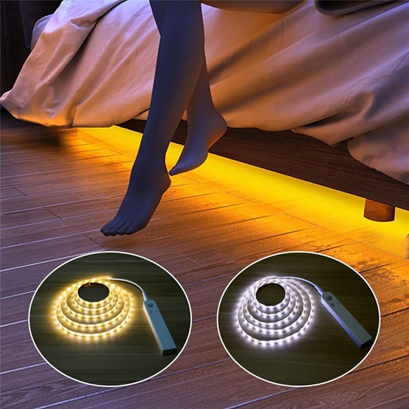 LED Lichtband 4pcs 2pcs 1pcs LED Streifenlicht 1m innen pir bewegungssensor detektor dc5v Flexibles band ip65 4aaa batterie powe Lightinthebox