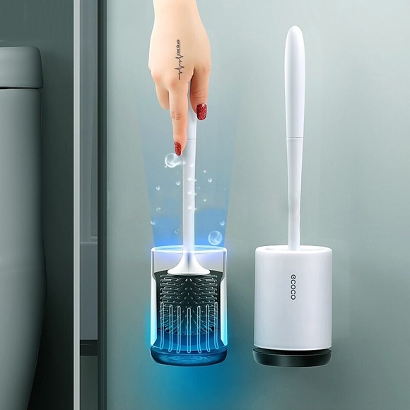 WC-Bürste Gummikopfhalter Reinigungsbürste für WC-Wandbehang Haushalt Bodenreinigung Badzubehör Lightinthebox