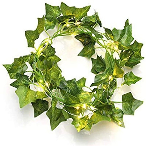 2m 20 LED künstliche Pflanzen Schnur hellgrünes Blatt Efeuranke Fee Ahornblätter Girlande DIY hängende Dekoration für Hochzeit nach Hause 1 Stück 2Stück 4Stück Lightinthebox