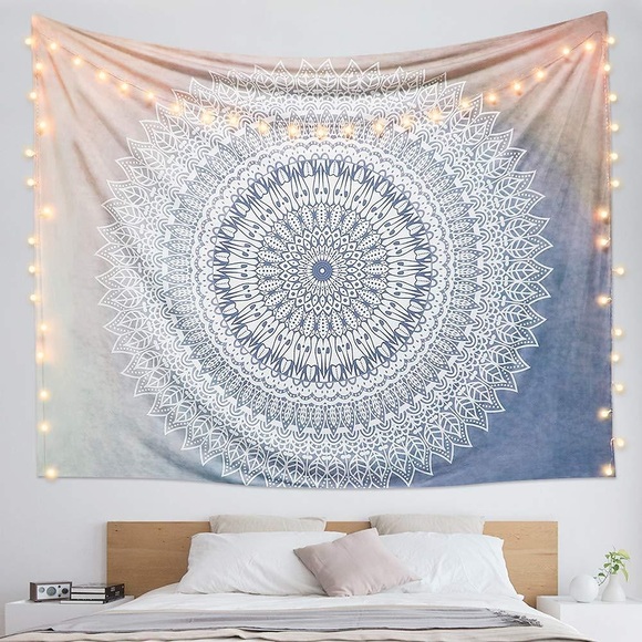 Indischer Mandala-Wandteppich, Kunstdekor, Decke, Vorhang, zum Aufhängen, Zuhause, Schlafzimmer, Wohnzimmer, Wohnheim, Dekoration, Polyesterdruck Lightinthebox