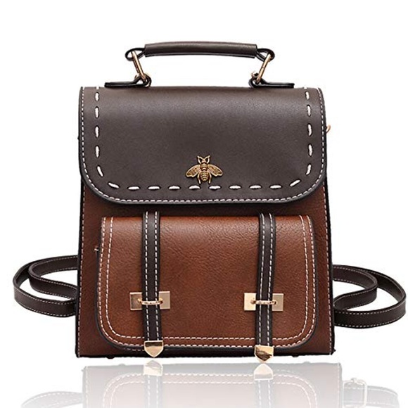 Damen Schultasche Rucksack Mini Rucksack PU-Leder Schulanfang Täglich Reisen Hohe Kapazität Wasserdicht Feste Farbe Gelbliches Braun Schwarz Dunkelgrün Lightinthebox