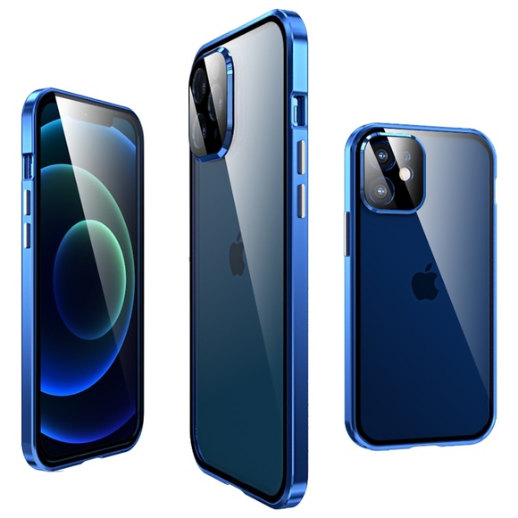 Telefon Hülle Handyhüllen Für Apple Magnetischer Adsorptionsfall iPhone 14 Pro Max 13 12 11 Pro Max Mini X XR XS 8 7 Plus Ganzkörperschutz Kameraobjektivschutz mit Frontscheibenglasfolie Durchsichtig Lightinthebox