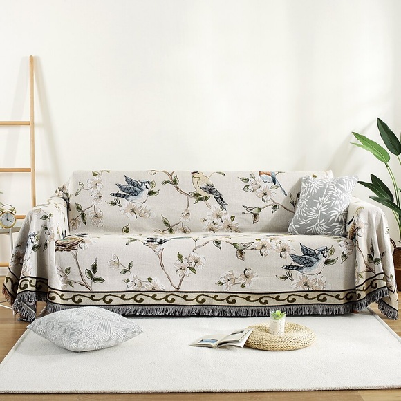 Sofabezug Sofadecke Pflanzendruck Couchbezug Couchschutz Sofaüberwurf waschbar für Sessel/Loveseat/3 Sitzer/4 Sitzer/L-Form Sofa Lightinthebox