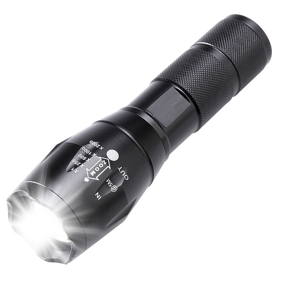 LED Taschenlampen Wasserfest 2000 lm LED LED Sender 5 Beleuchtungsmodus Wasserfest Nachtsicht Camping / Wandern / Höhlenforschung Für den täglichen Einsatz Radsport Schwarz / Aluminium-Legierung Lightinthebox