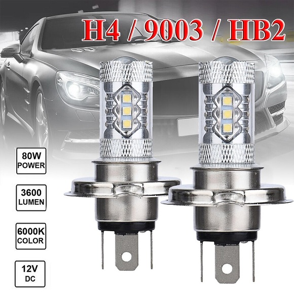 Auto LED Scheinwerfer H4 Leuchtbirnen 1200 lm SMD LED- 80 W 5000-7000 k Für Lightinthebox