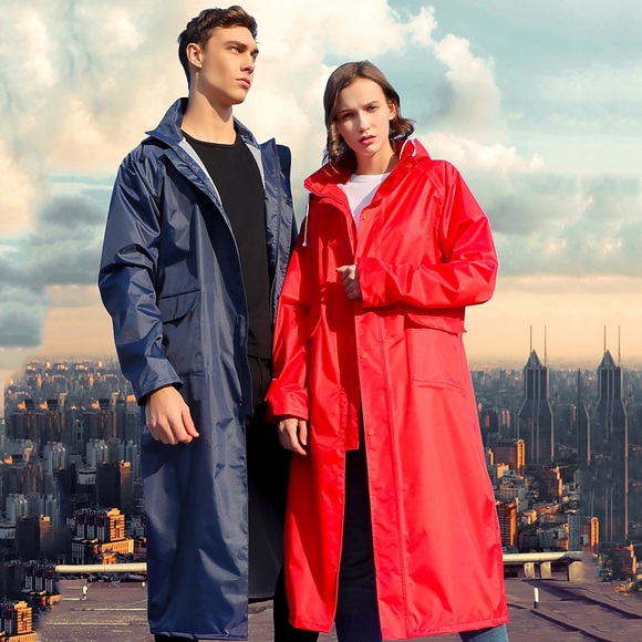 Damen Herren Regenponcho wasserdichte Regenjacke Regenmäntel Winter Sommer Outdoor winddicht schnell trocknend leicht atmungsaktiv Windjacke Top Jagd Angeln Klettern Scharlach-Doppel Lightinthebox
