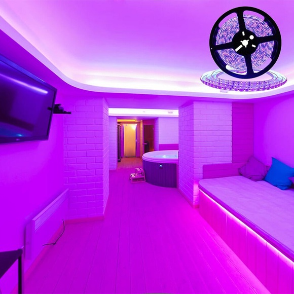 UV-Schwarzlicht-LED-Streifenlichter 16.4ft 5m flexibel 395-405nm 2835smd 8mm flexible dc12v für Indoor-Tanzparty-Bühnenbeleuchtung Körperfarbe Lightinthebox