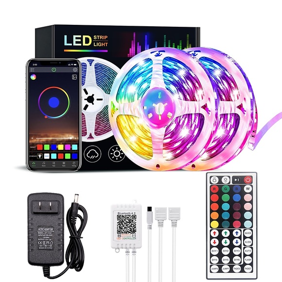 LED Lichtband Licht Strip 10m30m RGB LED-Lichtleisten Bluetooth-Smartphone gesteuert 20m40m LED-Lichtleiste 5050LED-Leuchten synchronisieren mit Musik und 44Tasten Fernbedienung für Schlafzimmer Home Lightinthebox