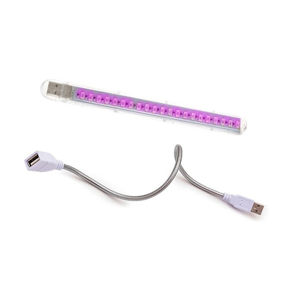 Pflanzenwachstum Licht 1pcs 10w LED wachsen Licht USB tragbare LED Pflanzen wachsen Licht DC5V Vollspektrum Phyto Lampe 21 LEDs Rotation flexibles Licht Innen Lightinthebox