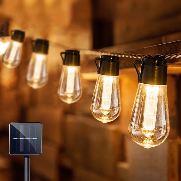 Solarbirnen-Lichterketten im Freien wasserdichte Retro-Glühbirnen-Lichterketten 3m-10leds 5m-20leds 7m-30leds für Café-Hochzeitsfest-Terrasse-Feiertagsdekoration IP65-Gartenlicht Lightinthebox