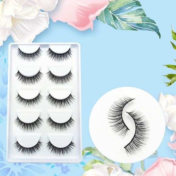 fünf Paare falsche Wimpern natürliche und realistische 3D falsche Wimpern weich und bequem leicht zu tragende Wimpern Lightinthebox