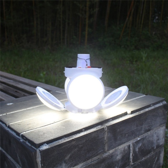 faltendes solar-campinglicht 5 modi wiederaufladbare usb-led-birnenlampe solarladung notfallnacht faltendes marktlicht im freien campinghaus Lightinthebox