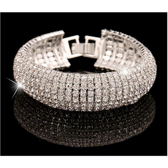 Frauen Strass Armband golden Silber klassische Mode Luxus Legierung Armband Schmuck für Hochzeit Party Abend Geschenk Lightinthebox