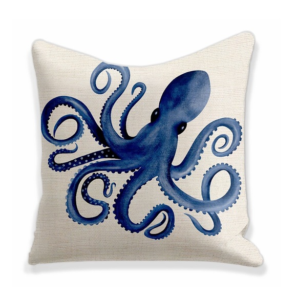 Octopus Double Side Kissenbezug 1pc weicher dekorativer quadratischer Kissenbezug Kissenbezug Kissenbezug für Schlafzimmer Wohnzimmer hochwertige maschinenwaschbare Outdoor-Kissen für Sofa Couch Bett Lightinthebox