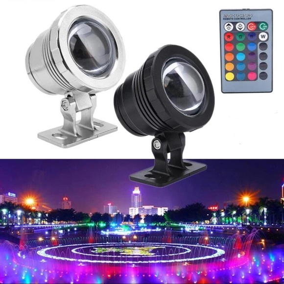 led teich pool lichter unterwasserbrunnen strahler fernbedienung rgb wasserdicht farbwechsel 12v led perlen für landschaft Lightinthebox