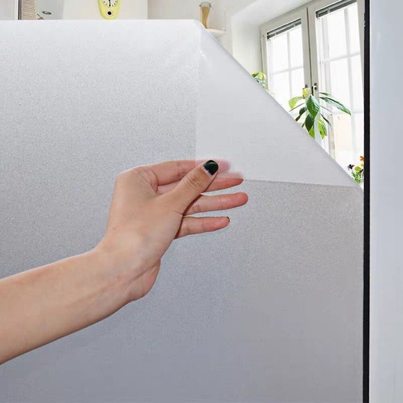 mattglasfolie aufkleber ohne klebstoff durchscheinend undurchsichtig badezimmer büro trennwand tür elektrostatische glasfolie 60x300cm Lightinthebox
