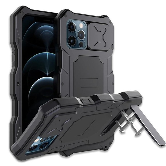 Handy Hülle Handyhüllen Für Apple Ganzkörper-Gehäuse iPhone 12 iPhone 14 13 Pro Max Plus Wasserfest Rüstung Staubdicht Einfarbig Gehärtetes Glas Metall Lightinthebox