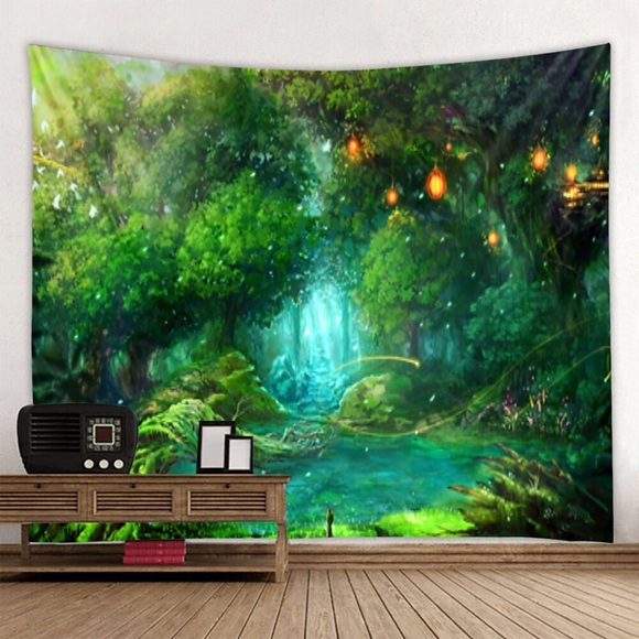 schöne Landschaft Ölgemälde Kunst Wandteppich Kunst Dekoration Decke Vorhang hängen nach Hause Schlafzimmer Wohnzimmer Dekoration Lightinthebox