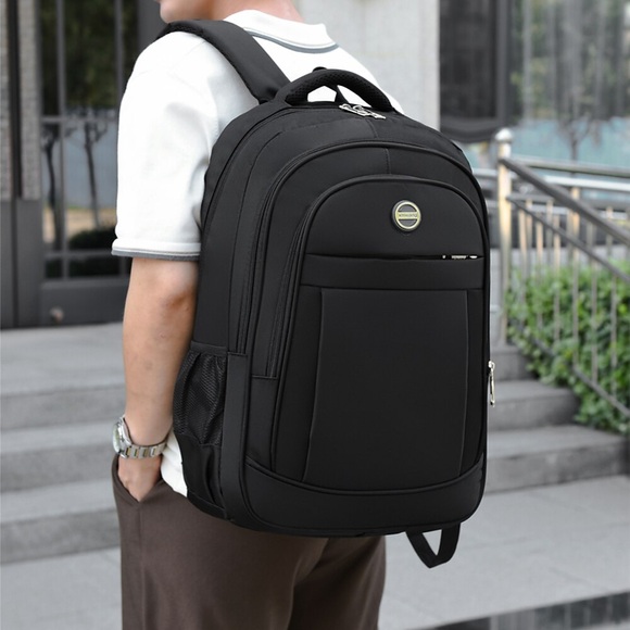 Herren Schultasche Rucksack Funktionsrucksack Oxford Stoff Nylon Volltonfarbe Hohe Kapazität Wasserdicht Reißverschluss Schulanfang Täglich Schwarz Grau Rote Lightinthebox