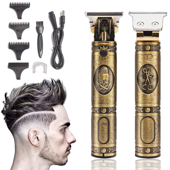 USB wiederaufladbare Glatze Haarschneider elektrischer Haarschneider kabelloser Rasierer Trimmer 0mm Männer Friseur Haarschneidemaschine Lightinthebox
