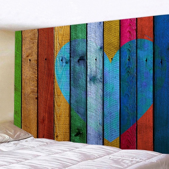herz holz wandteppich kunst dekor decke vorhang hängen nach hause schlafzimmer wohnzimmer dekoration polyester Lightinthebox