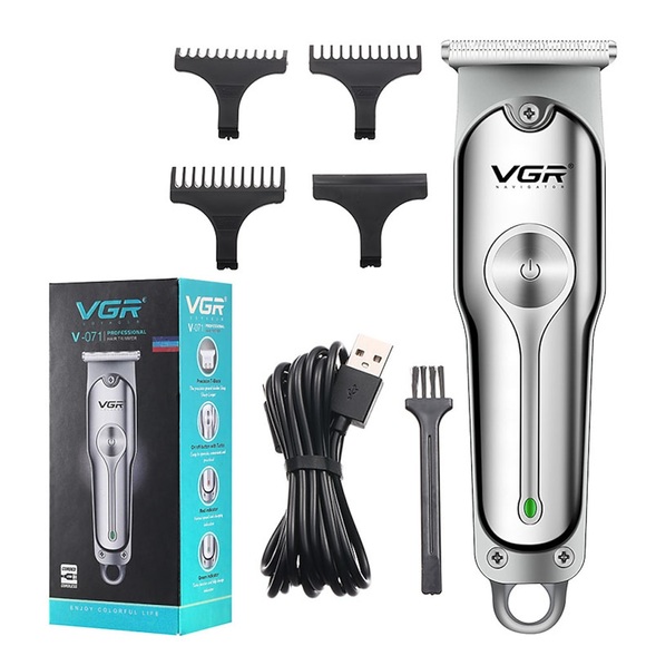 vgr professionelle friseuröl kopf haarschneider elektrischer haarschneider usb wiederaufladbare haarschneidemaschine haarschnitt r-71 Lightinthebox