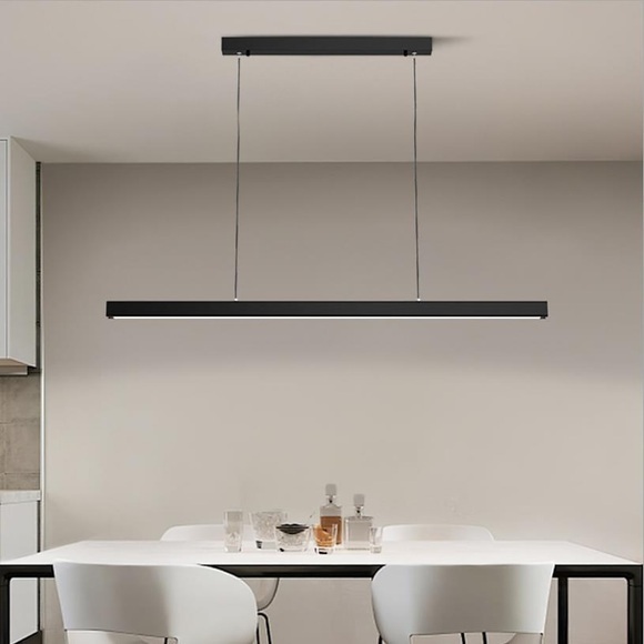 80/100 cm Liniendesign Pendelleuchte Esszimmer Büro Kronleuchter Aluminium lackiert modern 110-240 V Lightinthebox