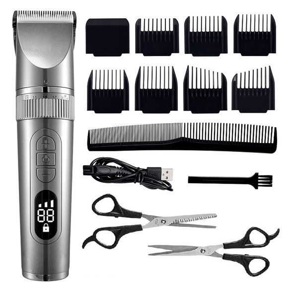 professionelle haarschneidemaschine für männer bartschneider maschine zum rasieren haarschneider schnell laden haarschneidemaschine bartschneider mit friseurschere Lightinthebox