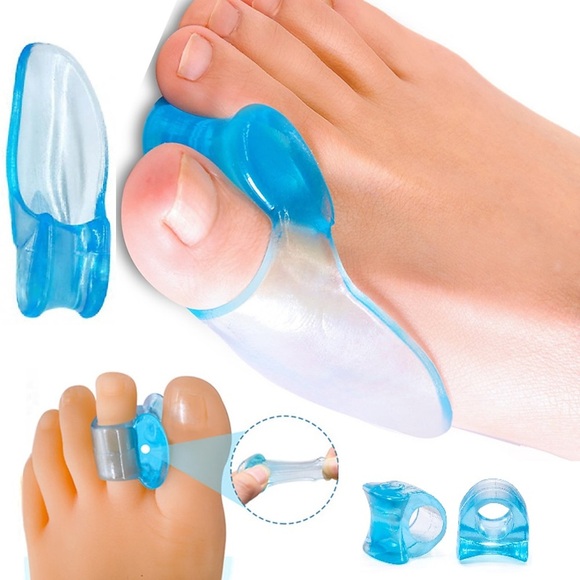 4 Paar große Zehentrenner Knochenkorrektor Glätteisen Silikongel Fußfingerschutz Bunion Adjuster Fußmassagegerät Lightinthebox