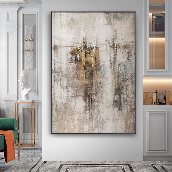 Ölgemälde handgemachte handgemalte Wandkunst moderne helle Farbe Textur abstraktes Bild große Wohndekoration Dekor gerollte Leinwand kein Rahmen ungedehnt Lightinthebox