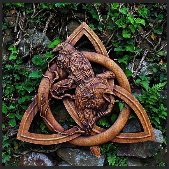 nordische heidnische götter schnitzen heidnischen nordischen rune holz wandbehang dekor garten hof dekoration statuen tür hängen anhänger Lightinthebox