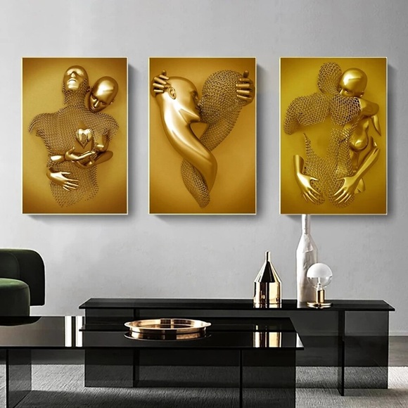 Wandkunst Leinwand Poster Malerei Kunstwerk Bild moderne Menschen Heimtextilien Dekor gerollte Leinwand kein Rahmen ungerahmt ungedehnt Lightinthebox