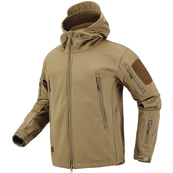 Herren Hoodie-Jacke Tarnmuster-Jagdjacke Militärische taktische Jacke Mit Kapuze Außen warm halten Wasserdicht Windundurchlässig Atmungsaktiv Frühling Herbst Winter Jacke Nylon Vlies Jagd Angeln Lightinthebox