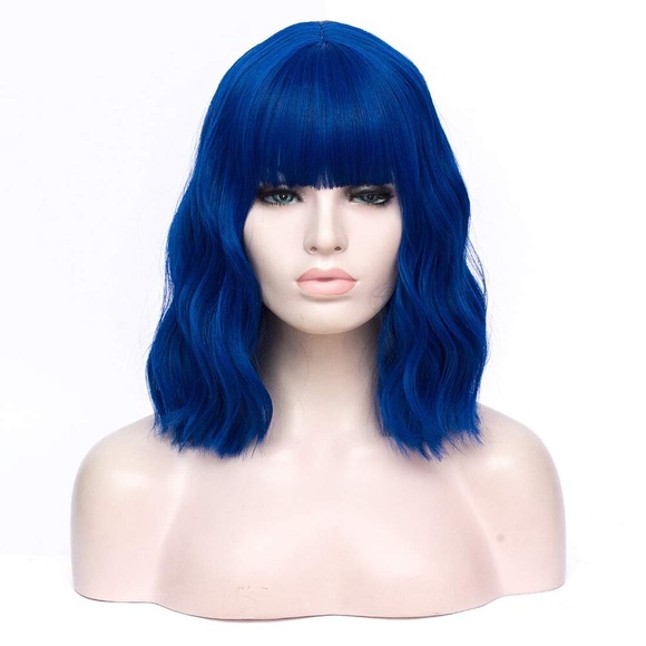 synthetische perücke wellig bob perücke kurz rosa synthetisches haar damen cosplay party mode blau lila orange Lightinthebox