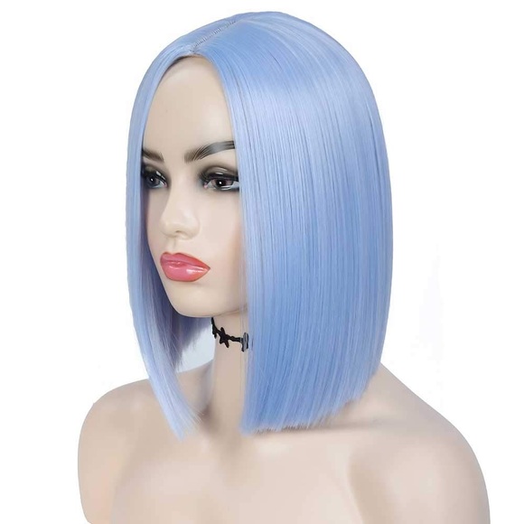 Synthetik Perücke Glatt Bob Perücke Kurz Rosa Synthetikhaar Damen Cosplay Party Mode Blond Rosa Rot Lightinthebox