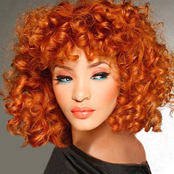 synthetische perücke lockig mit pony perücke kurz blond synthetisches haar damen cosplay party mode blond pink rot Lightinthebox