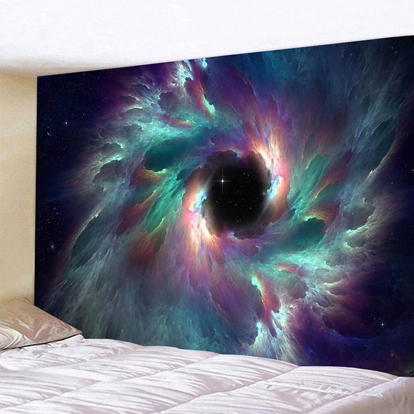 Galaxie Wandteppich Kunst Dekor Decke Vorhang hängen Zuhause Schlafzimmer Wohnzimmer Dekoration Polyester Lightinthebox