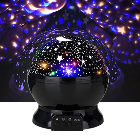 Sternenhimmelprojektor Nachtlichtlampe 360 Grad drehbare Schreibtischlampe 4 LED-Leuchten 8 Farben ändern sich mit USB-Kabel für Kinder, Babyzimmer und Partydekoration Lightinthebox