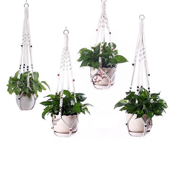Home Blumentopf Netztasche Pflanze hängend Hochzeitsgeschenk Blumentopf handgefertigt diy gewebter hängender Korb Netztasche Innendekoration hängender Korb Lightinthebox