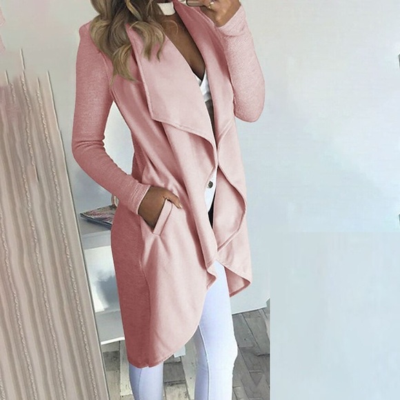 Damen Regenmantel Freizeitjacke Outdoor Strasse Täglich Herbst Winter Lang Mantel Regular Fit warm halten Atmungsaktiv Strassenmode Casual Jacken Langarm Feste Farbe Tasche Schwarz Blau Grau Lightinthebox