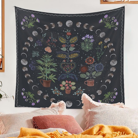 Blumen-Wandteppich, Kunstdekor, Decke, Vorhang, Picknick, Tischdecke, zum Aufhängen, Zuhause, Schlafzimmer, Wohnzimmer, Schlafsaal, Dekoration Lightinthebox