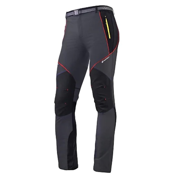 Herren Wasserdichte Wanderhose Patchwork Außen warm halten Wasserdicht Windundurchlässig Atmungsaktiv Hosen / Regenhose Unten Schwarz Grau Elastan Jagd Angeln Klettern S M L XL XXL Lightinthebox