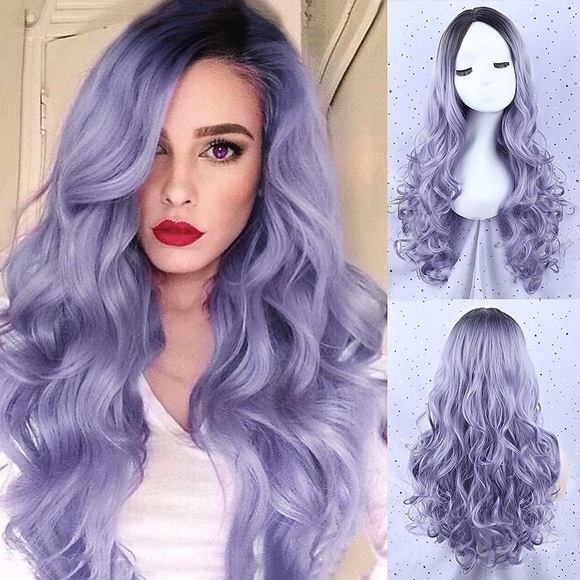 synthetische perücke wellen asymmetrisch perücke lang a12 kunsthaar damen cosplay party mode blond rosa blau weihnachtsfeier perücken Lightinthebox