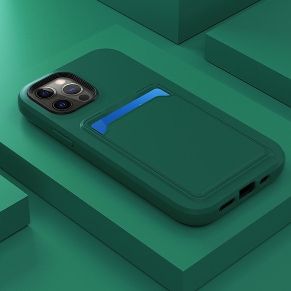handyhülle für apple back cover iphone 14 pro max 13 12 11 se 2022 x xr xs max 8 7 kartenhalter stoßfestes staubdichtes einfarbiges tpu Lightinthebox